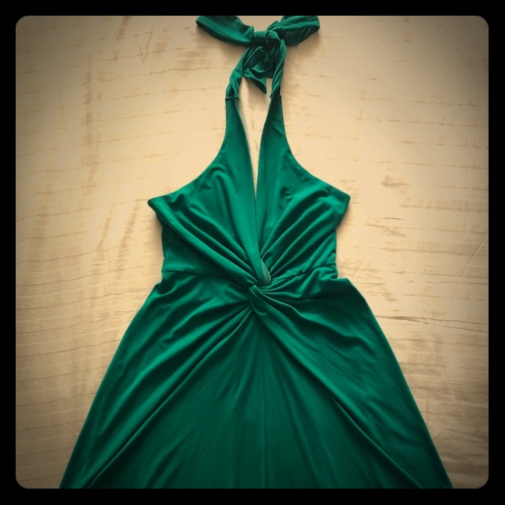 Brand new Beautiful Green Halter dress -Size XS